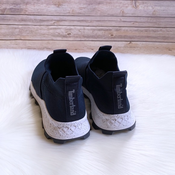 Timberland Navy Knit Brooklyn Oxford Sneakers - Picture 4 of 6